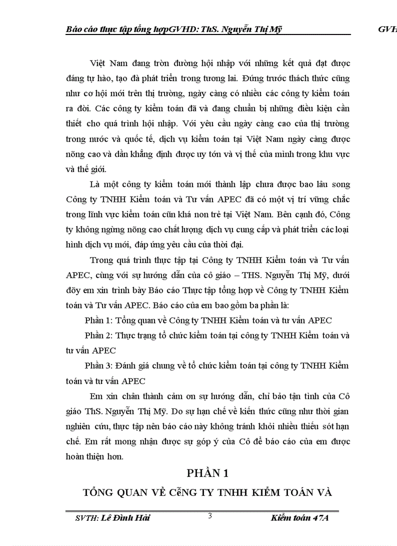 image for page Báo cáo thực tập tại Công ty TNHH Kiểm toán và tư vấn APEC