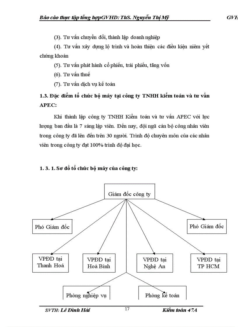 image for page Báo cáo thực tập tại Công ty TNHH Kiểm toán và tư vấn APEC