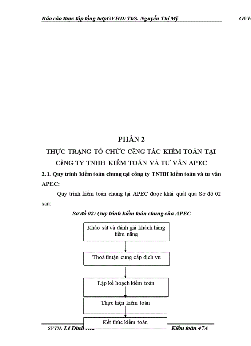 image for page Báo cáo thực tập tại Công ty TNHH Kiểm toán và tư vấn APEC
