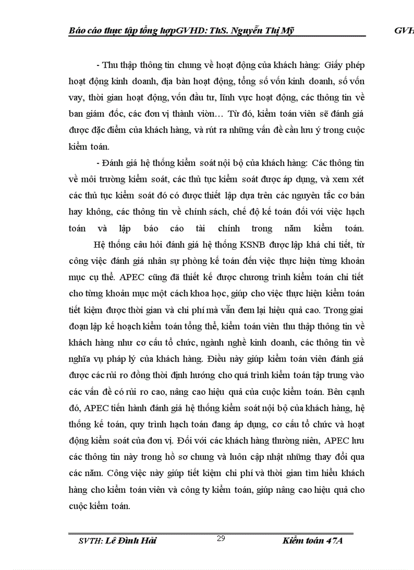 image for page Báo cáo thực tập tại Công ty TNHH Kiểm toán và tư vấn APEC