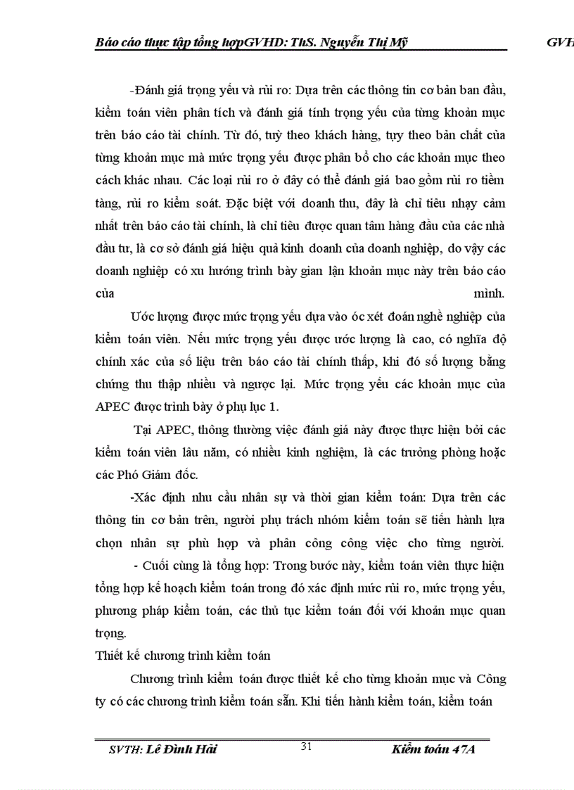 image for page Báo cáo thực tập tại Công ty TNHH Kiểm toán và tư vấn APEC