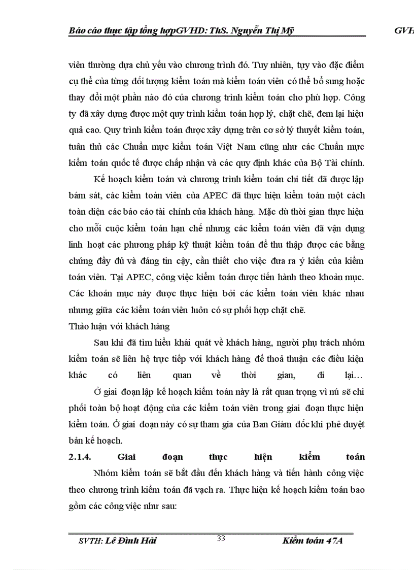 image for page Báo cáo thực tập tại Công ty TNHH Kiểm toán và tư vấn APEC