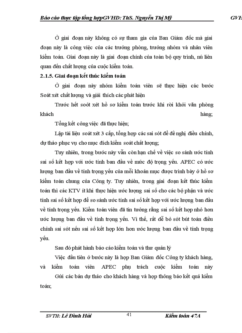 image for page Báo cáo thực tập tại Công ty TNHH Kiểm toán và tư vấn APEC