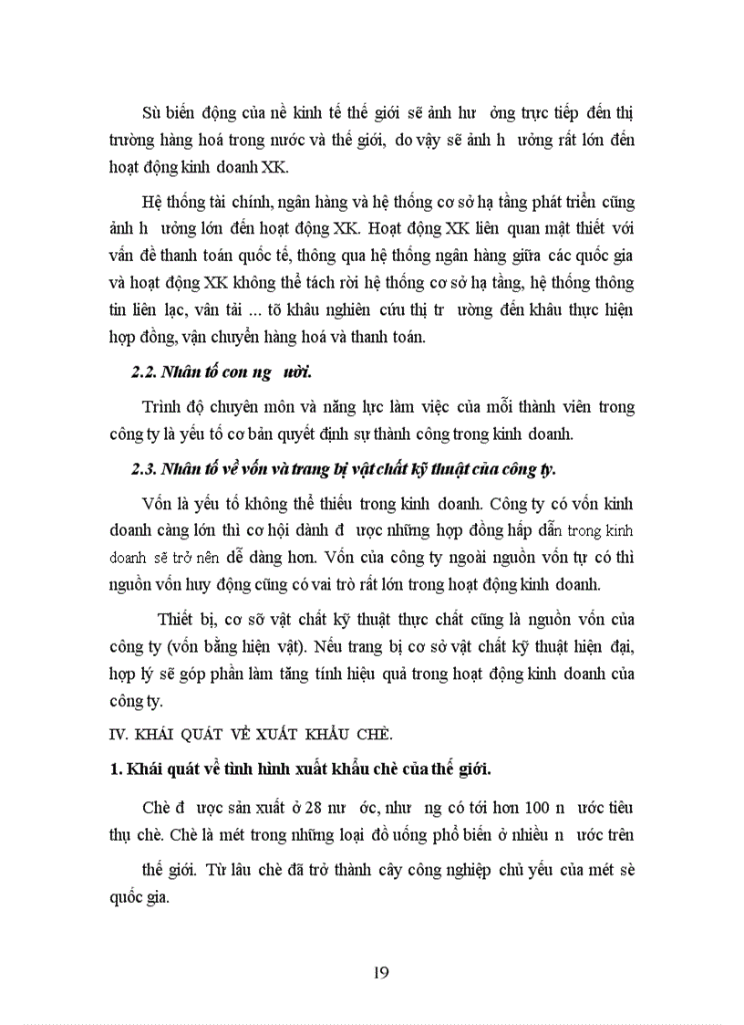 image for page Một số giải pháp đẩy mạnh xuất khẩu chè ở Công ty TNHH VN Phương Đông