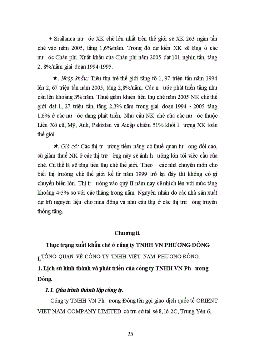 image for page Một số giải pháp đẩy mạnh xuất khẩu chè ở Công ty TNHH VN Phương Đông