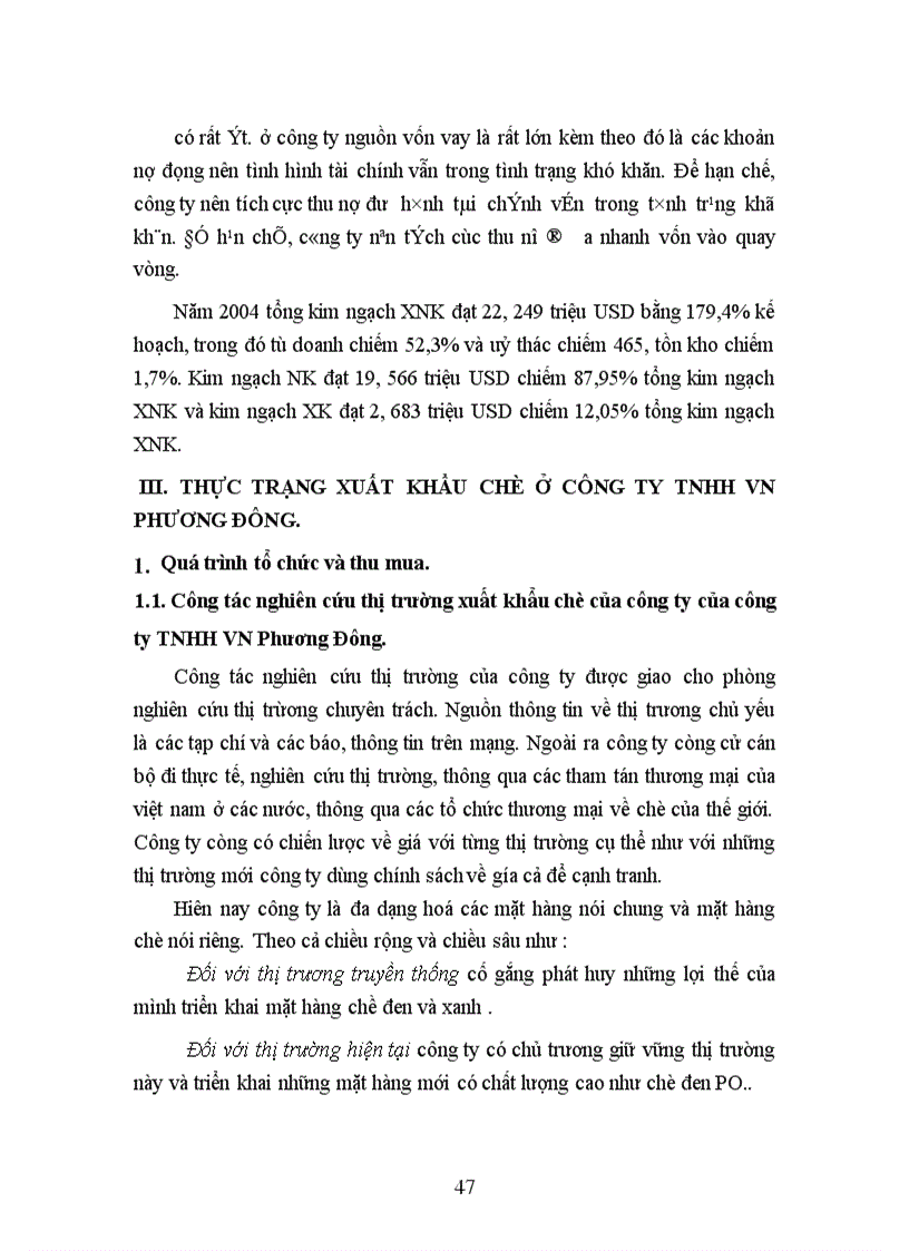 image for page Một số giải pháp đẩy mạnh xuất khẩu chè ở Công ty TNHH VN Phương Đông