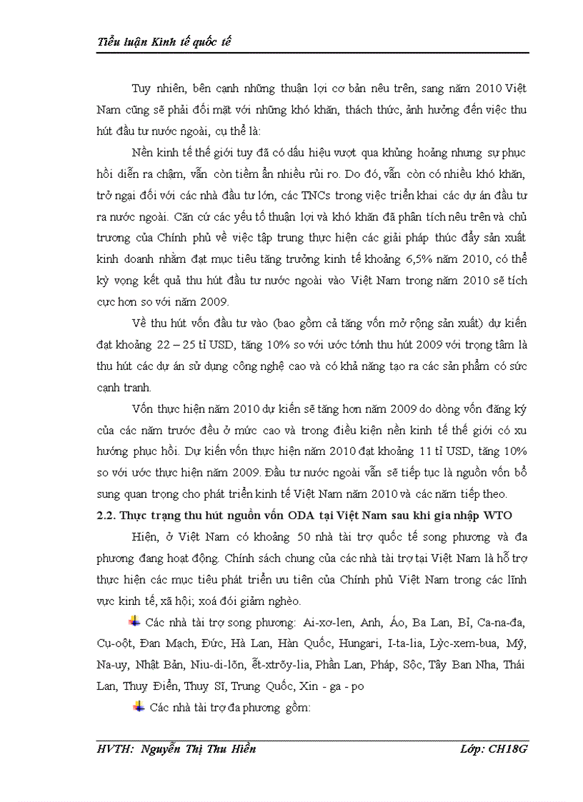 image for page Đầu tư nước ngoài tại Việt Nam sau khi gia nhập WTO: Vấn đề đặt ra và giải pháp