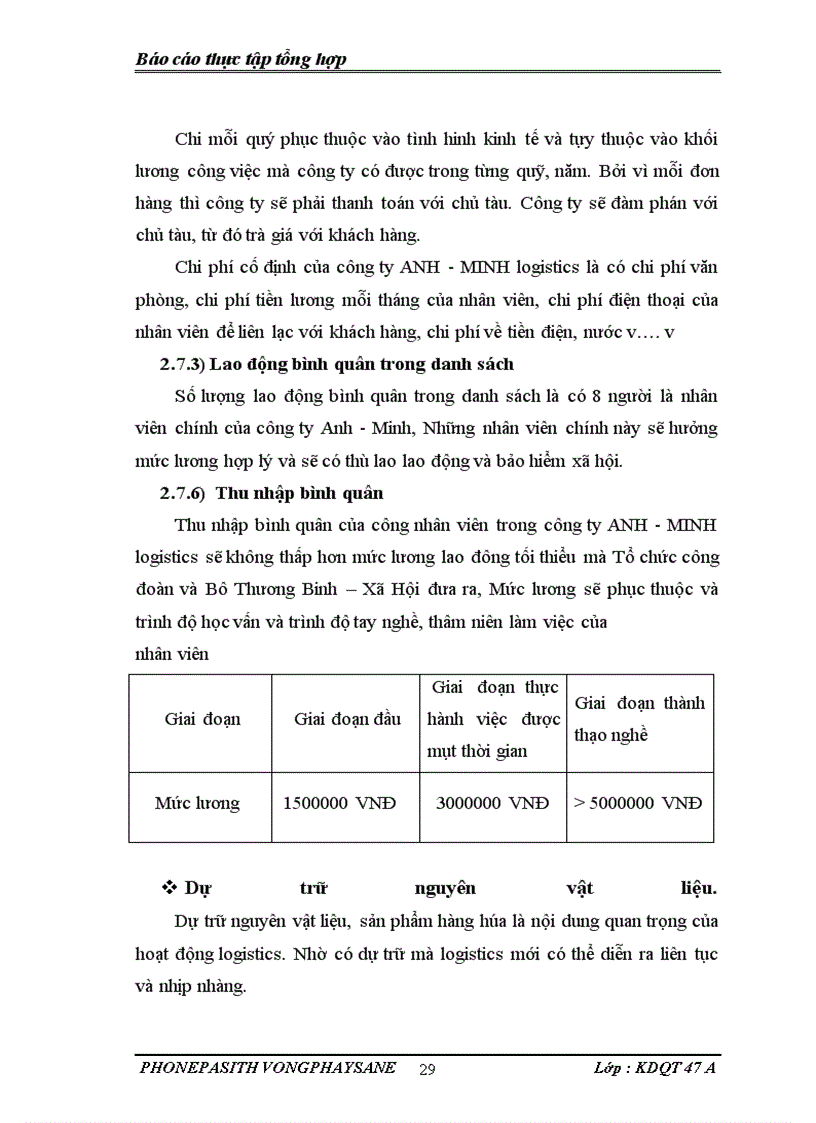 image for page Công tác quản lý hoạt động kinh doanh TNHH & DV Anh-Minh logistics.