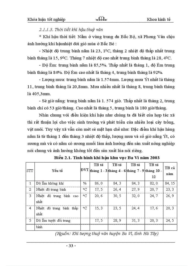 image for page Thực trạng và những giải pháp khuyến nông nhằm nâng cao hiệu quả sản xuất lúa của hợp tác xã Phong Vân - huyện Ba Vì - tỉnh Hà Tây