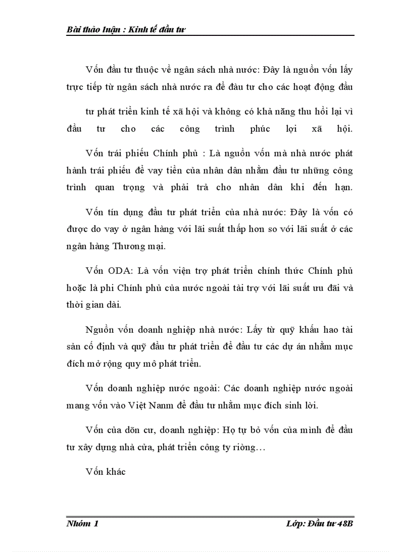 image for page Bài thảo luận : Kinh tế đầu tư