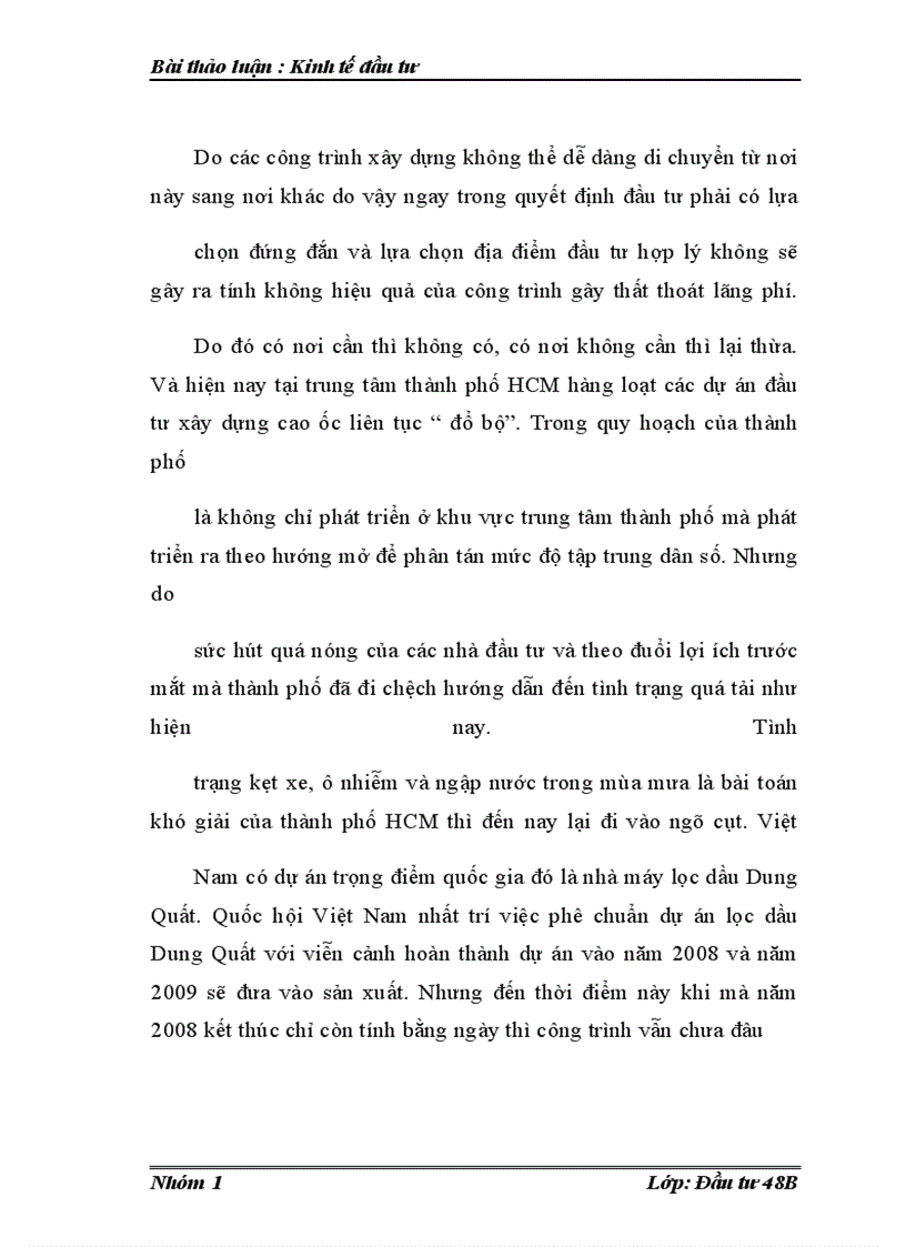 image for page Bài thảo luận : Kinh tế đầu tư