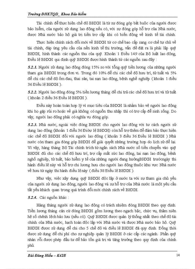 image for page Công tác thu của bảo hiểm xã hội hà tây, thực trạng và giải pháp