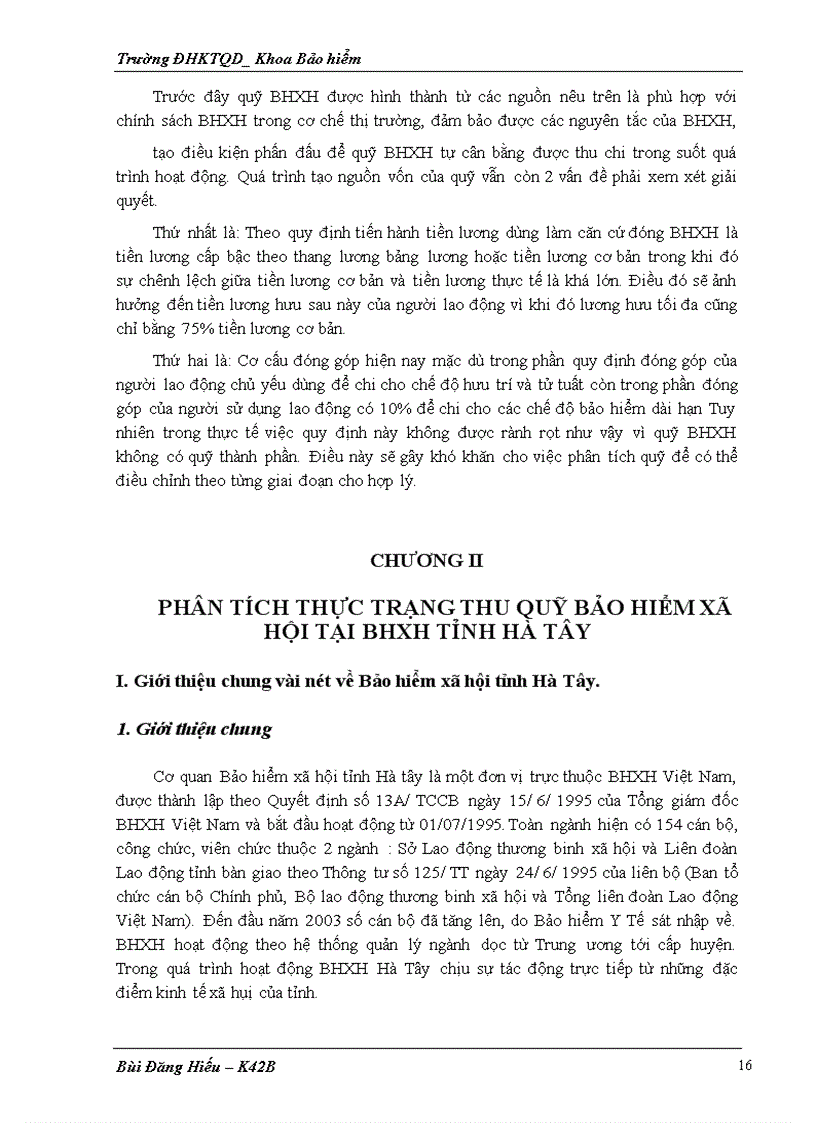 image for page Công tác thu của bảo hiểm xã hội hà tây, thực trạng và giải pháp