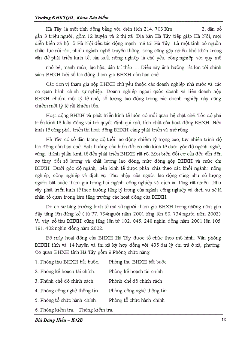 image for page Công tác thu của bảo hiểm xã hội hà tây, thực trạng và giải pháp