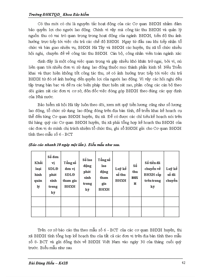 image for page Công tác thu của bảo hiểm xã hội hà tây, thực trạng và giải pháp
