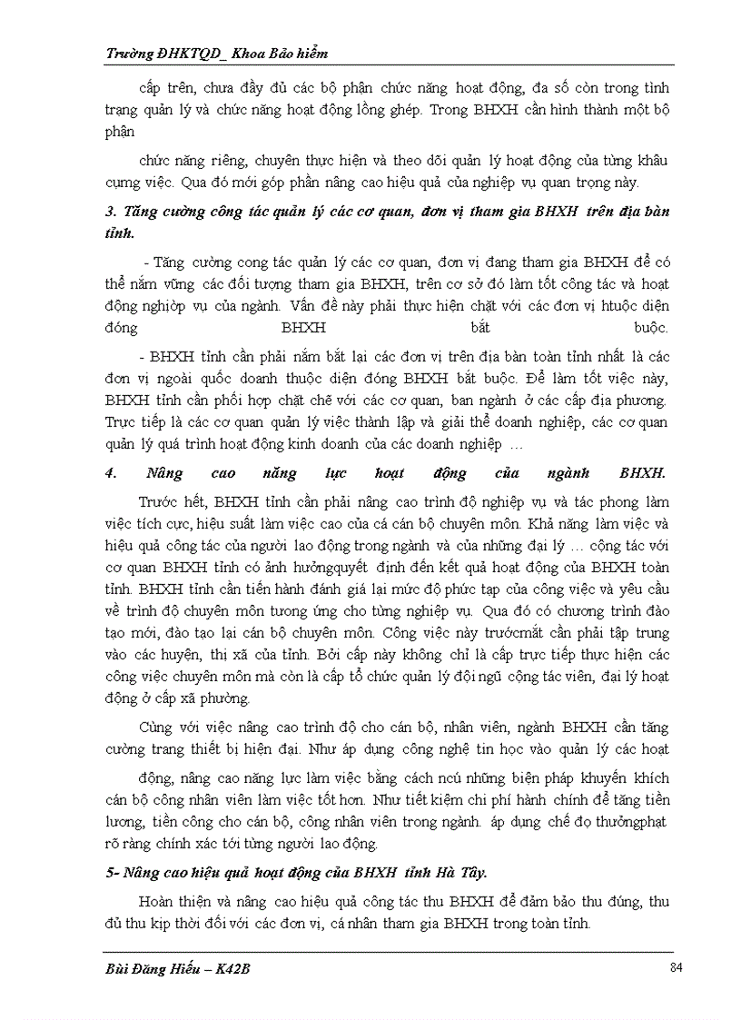 image for page Công tác thu của bảo hiểm xã hội hà tây, thực trạng và giải pháp