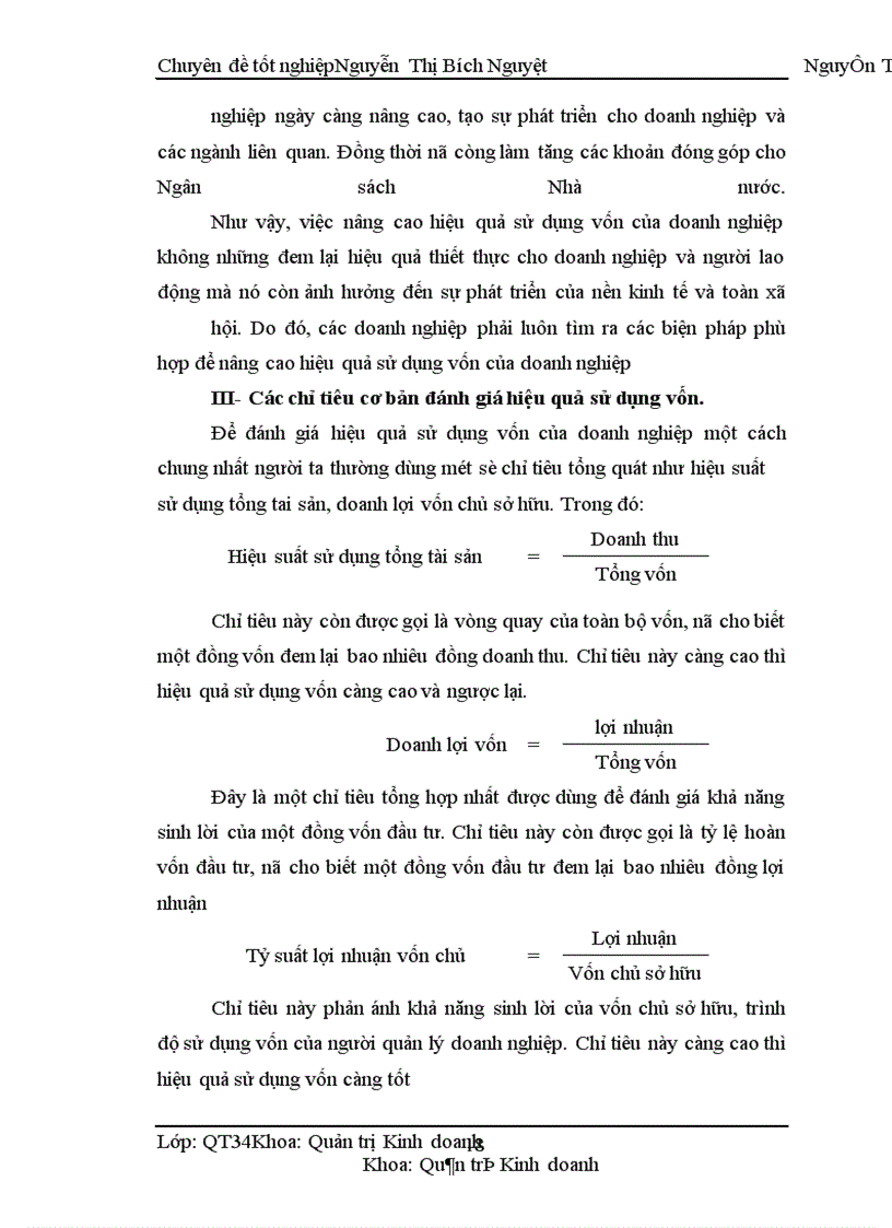 image for page Một số biện pháp nhằm nâng cao sử dụng vốn có hiệu quả tại Công ty cổ phần sản xuất và thương mại Tây Sơn