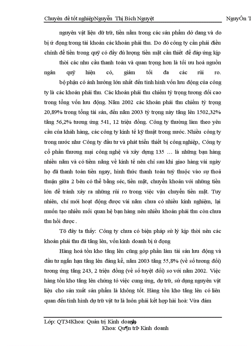 image for page Một số biện pháp nhằm nâng cao sử dụng vốn có hiệu quả tại Công ty cổ phần sản xuất và thương mại Tây Sơn