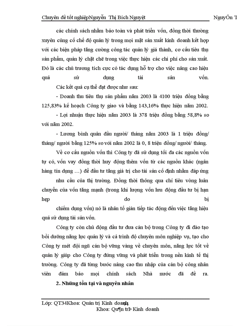 image for page Một số biện pháp nhằm nâng cao sử dụng vốn có hiệu quả tại Công ty cổ phần sản xuất và thương mại Tây Sơn