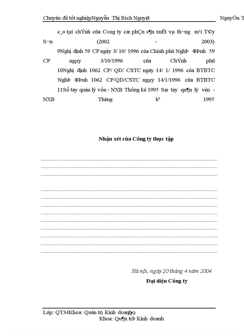 image for page Một số biện pháp nhằm nâng cao sử dụng vốn có hiệu quả tại Công ty cổ phần sản xuất và thương mại Tây Sơn