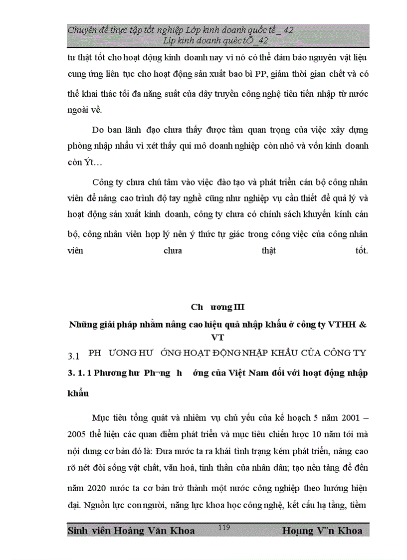 image for page Những giải pháp nhằm nâng cao hiệu quả nhập khẩu ở công ty VTHH&VT.