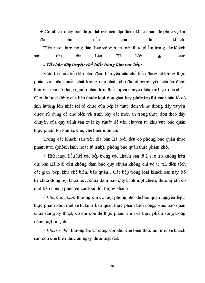 image for page Giải pháp nhằm đảm bảo vệ sinh an toàn thực phẩm trong các khách sạn trên địa bàn Hà Nội