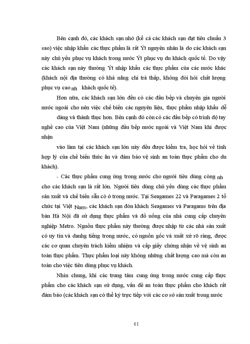 image for page Giải pháp nhằm đảm bảo vệ sinh an toàn thực phẩm trong các khách sạn trên địa bàn Hà Nội