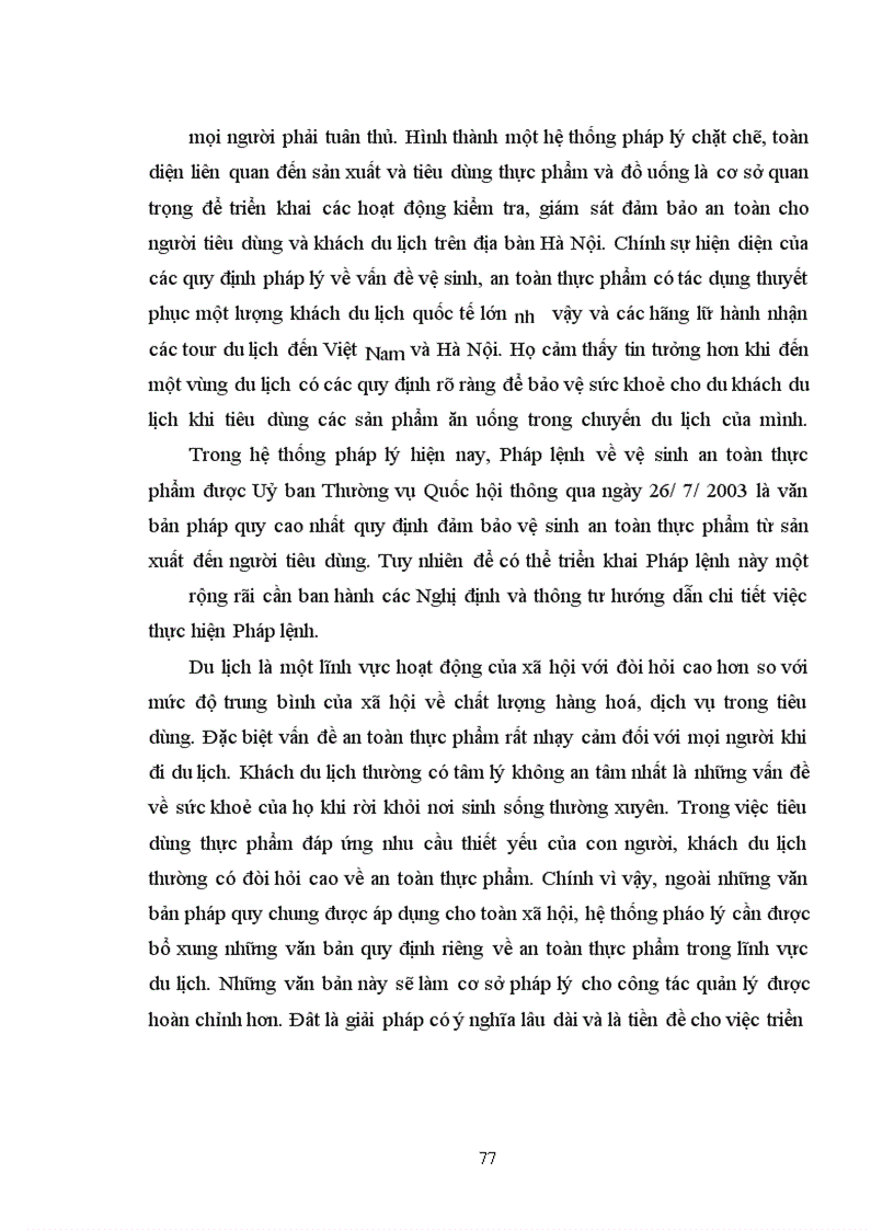 image for page Giải pháp nhằm đảm bảo vệ sinh an toàn thực phẩm trong các khách sạn trên địa bàn Hà Nội