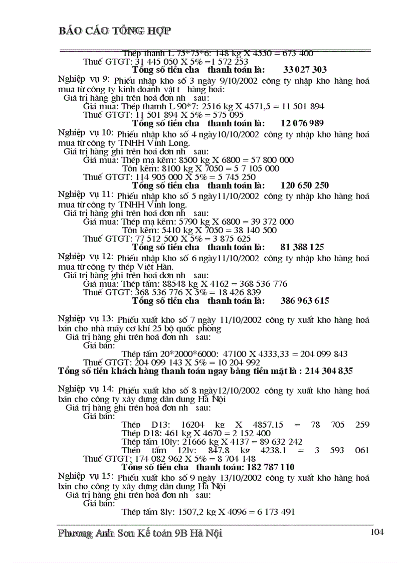 image for page Công tác tổ chức hạch toán kế toán tại công ty thương mại –gia công kim khí thép thái nguyên