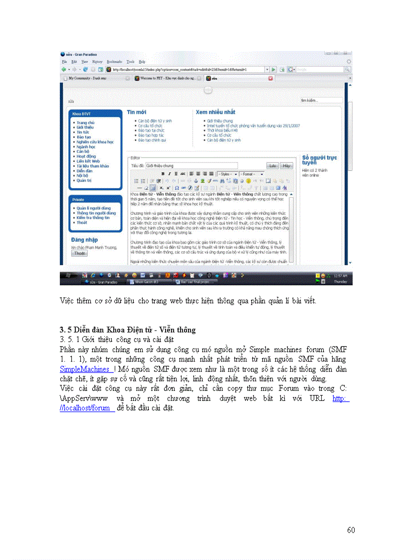 image for page Thiết kế trang web cho Khoa Điện tử - Viễn thông
