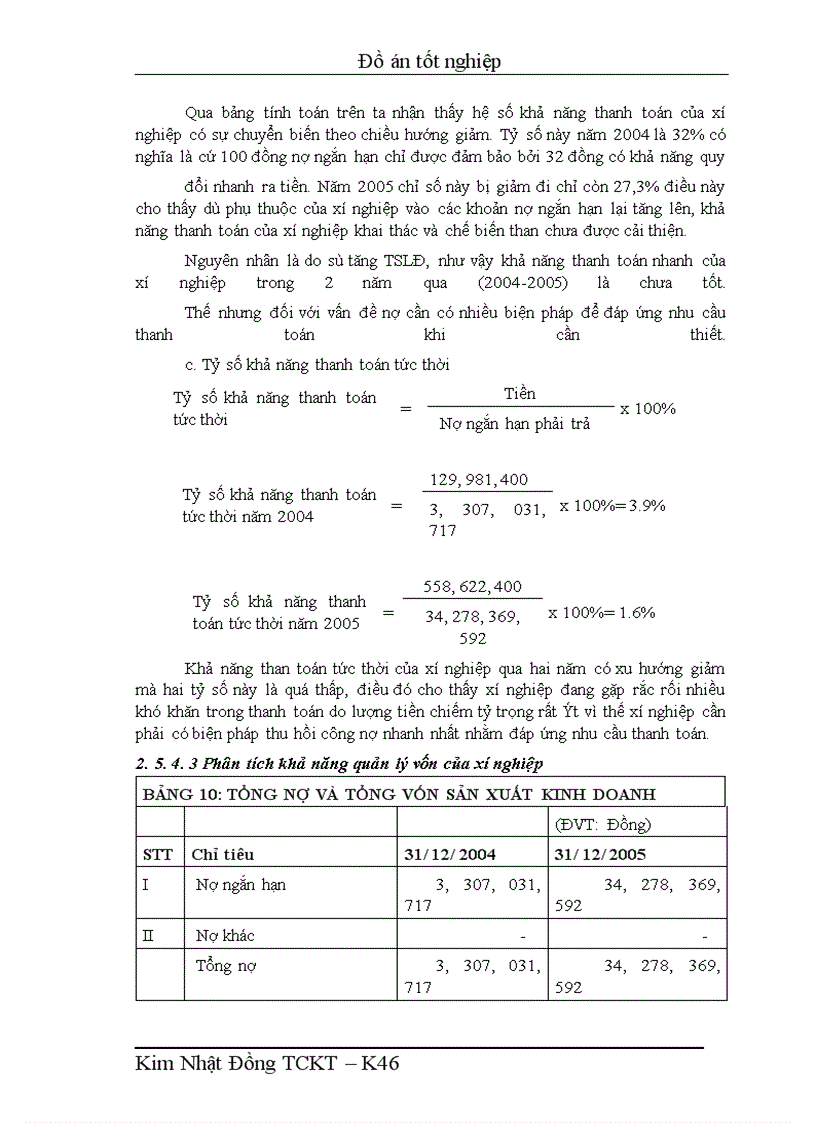 image for page Phân tích tình hình tài chính Xí Nghiệp Than Uông Bí Quảng Ninh