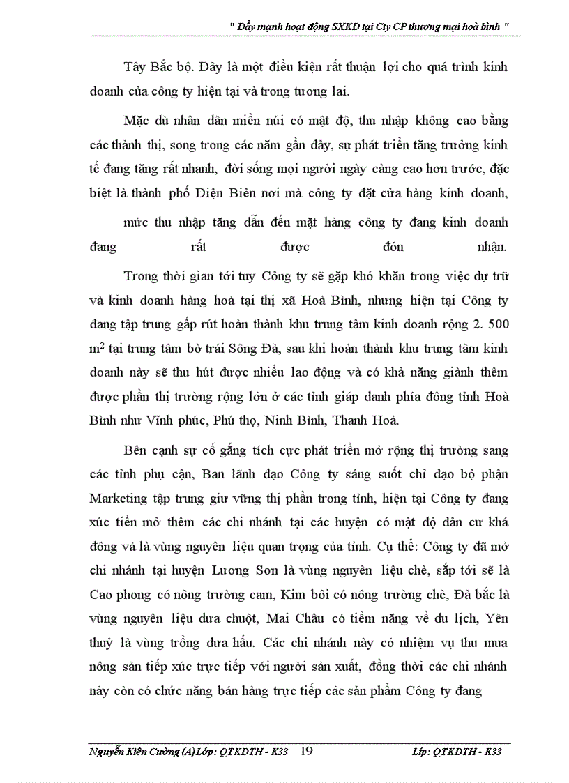 image for page Đẩy mạnh hoạt động sản xuất kinh doanh tại Công cổ phần Thương mại Hoà bình