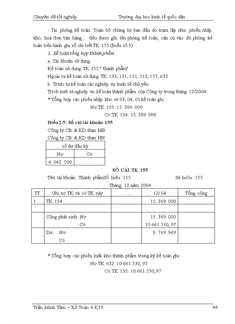 image for page Hoàn thiện hạch toán toán tiêu thụ thành phẩm & xác định kết quả tiêu thụ tại Công ty Chế biến và Kinh doanh than Hà Nội
