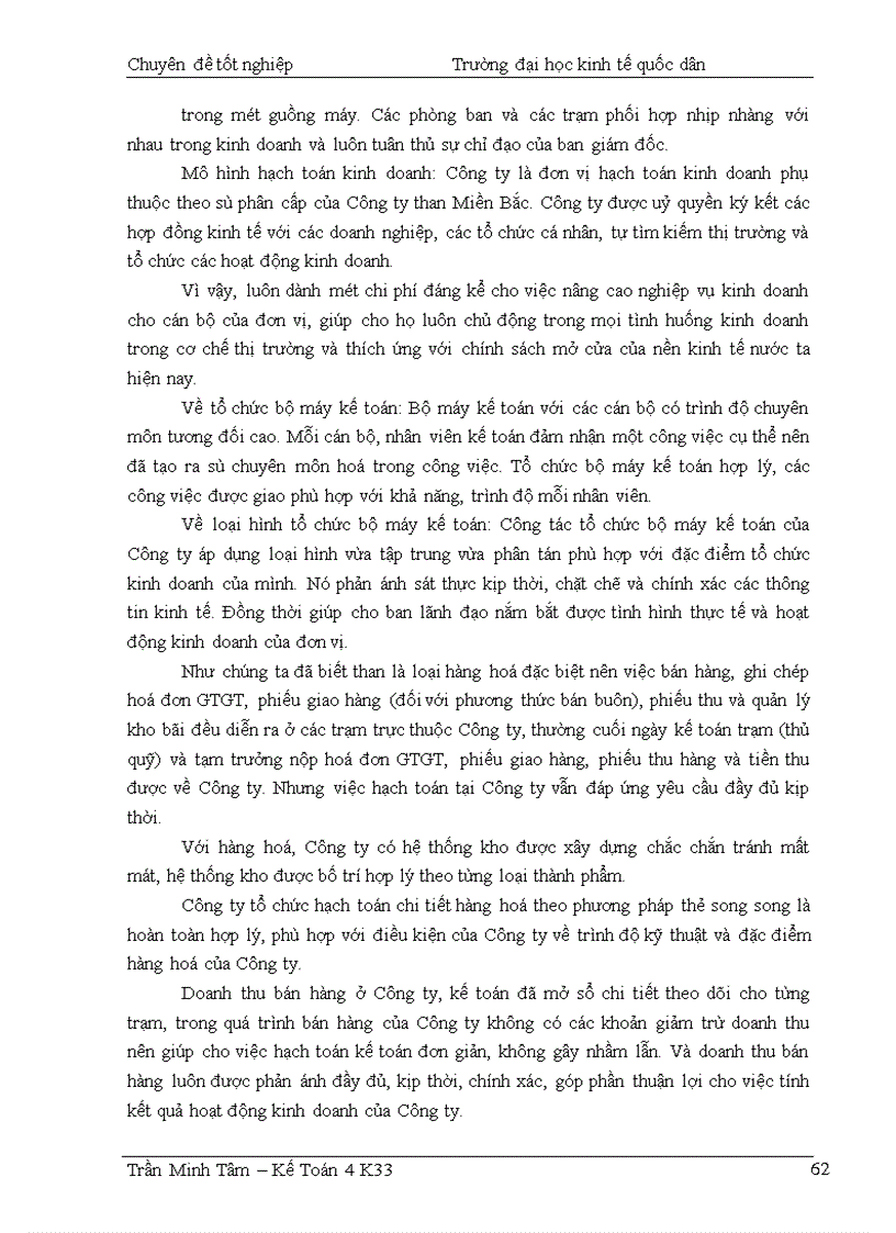 image for page Hoàn thiện hạch toán toán tiêu thụ thành phẩm & xác định kết quả tiêu thụ tại Công ty Chế biến và Kinh doanh than Hà Nội