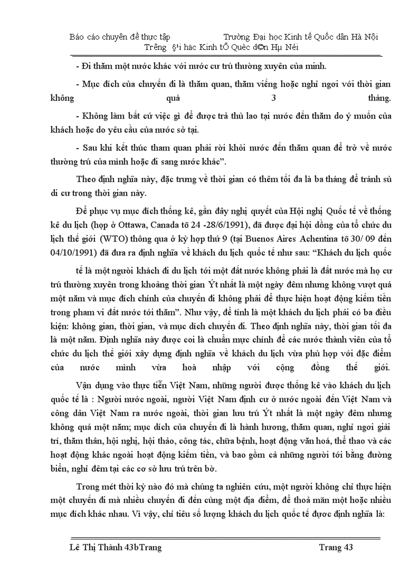 image for page Nghiên cứu thống kê khách du lịch quốc tế vào Việt Nam thời kỳ 1990 -2004 và dự đoán đến năm 2007