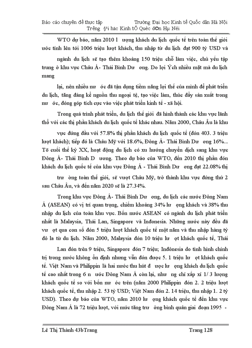 image for page Nghiên cứu thống kê khách du lịch quốc tế vào Việt Nam thời kỳ 1990 -2004 và dự đoán đến năm 2007