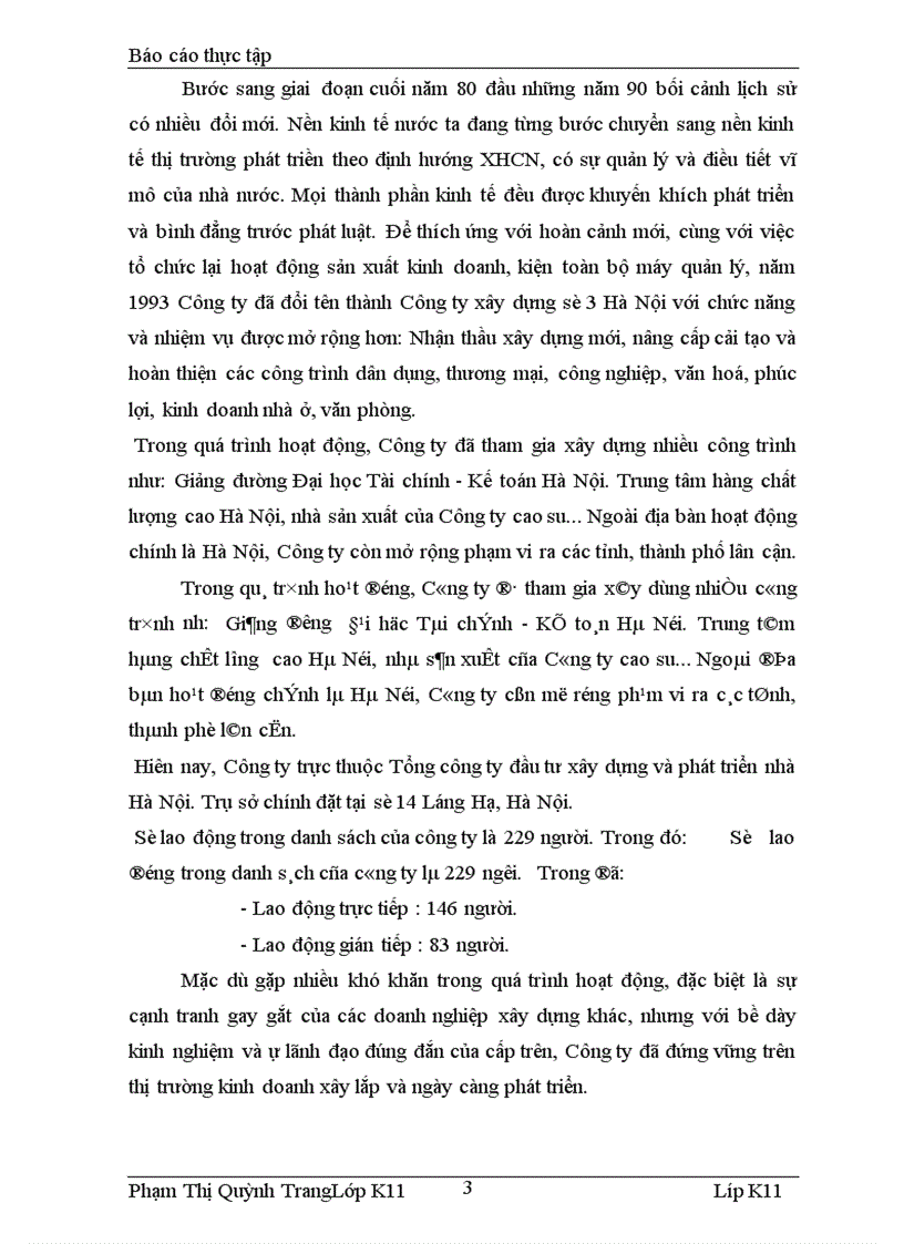 image for page Tìm hiểu công tác hạch toán chi phí sản xuất và tính giá thành sản phẩm công trình xây lắp tại công ty xây dựng số 3