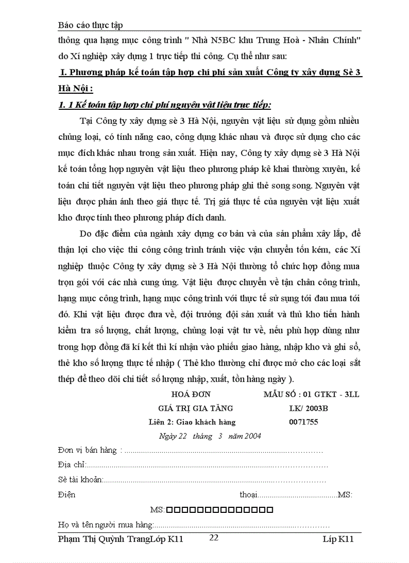 image for page Tìm hiểu công tác hạch toán chi phí sản xuất và tính giá thành sản phẩm công trình xây lắp tại công ty xây dựng số 3