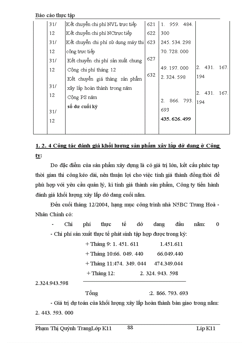 image for page Tìm hiểu công tác hạch toán chi phí sản xuất và tính giá thành sản phẩm công trình xây lắp tại công ty xây dựng số 3