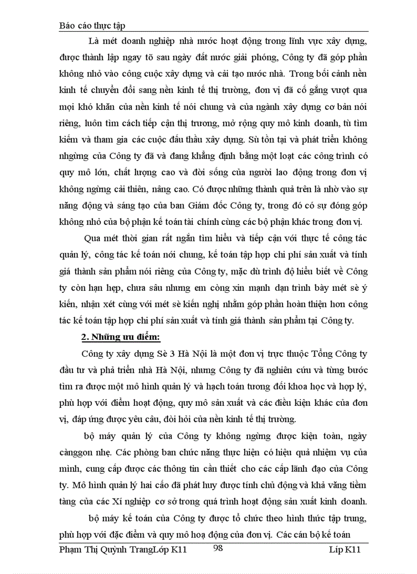 image for page Tìm hiểu công tác hạch toán chi phí sản xuất và tính giá thành sản phẩm công trình xây lắp tại công ty xây dựng số 3