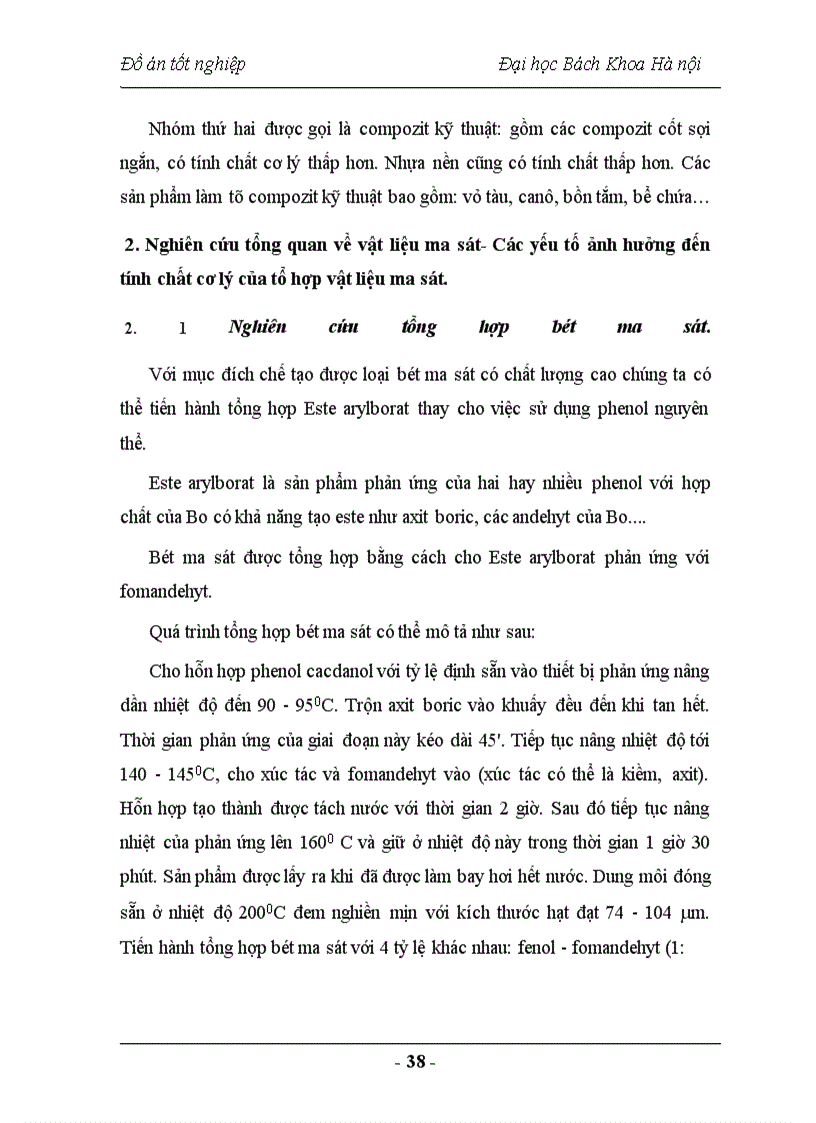 image for page Nghiên cứu chế tạo vật liệu Compozit sử dụng trong lĩnh vực vật liệu ma sát