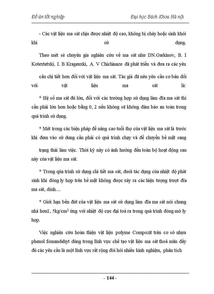 image for page Nghiên cứu chế tạo vật liệu Compozit sử dụng trong lĩnh vực vật liệu ma sát