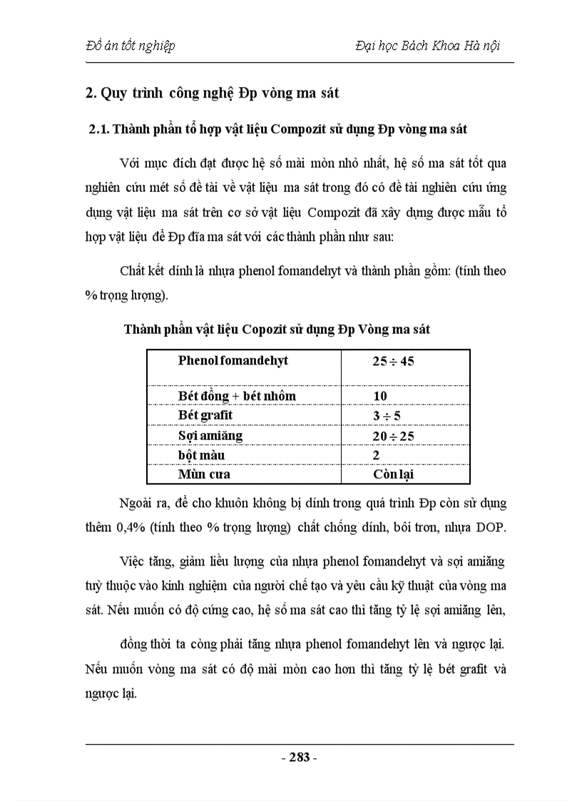 image for page Nghiên cứu chế tạo vật liệu Compozit sử dụng trong lĩnh vực vật liệu ma sát