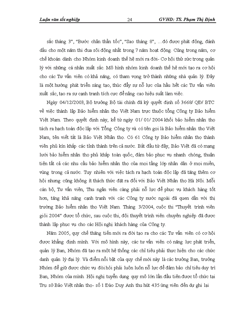 image for page Thực trạng hoạt động của Đại lý bảo hiểm nhân thọ tại Bảo Việt Nhân thọ Hà Nội
