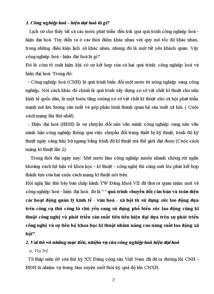 image for page Công nghiệp hoá - hiện đại hoá