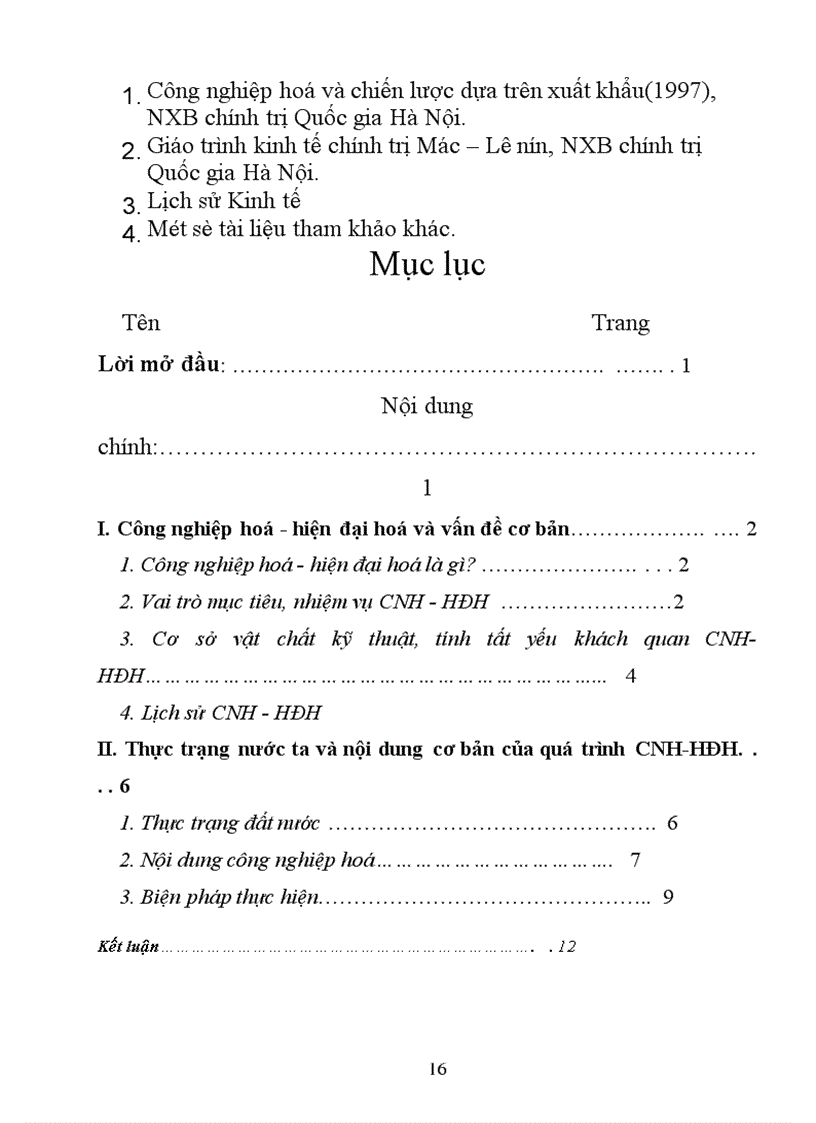 image for page Công nghiệp hoá - hiện đại hoá