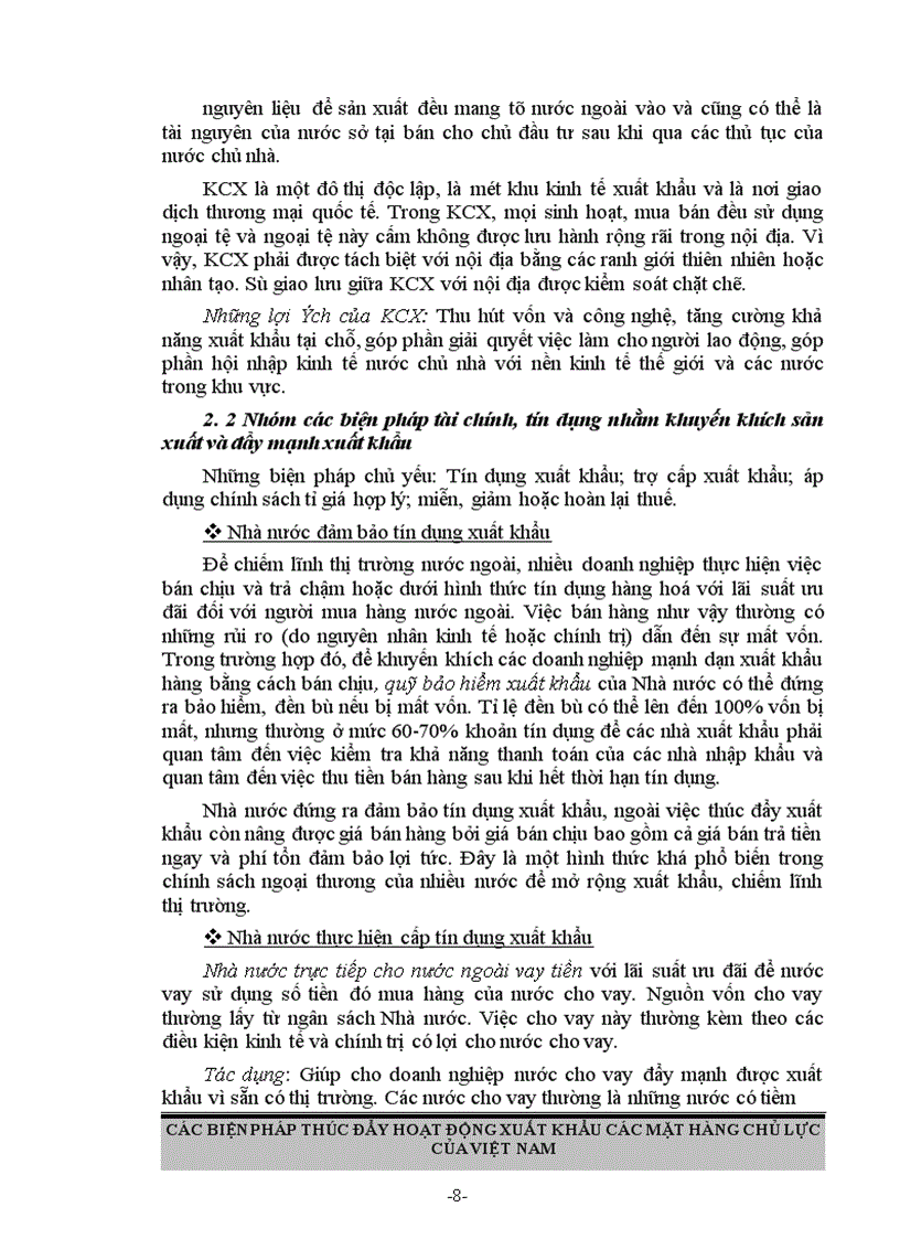 image for page Các biện pháp thúc đẩy hoạt động xuất khẩu các mặt hàng chủ lực ở Việt Nam