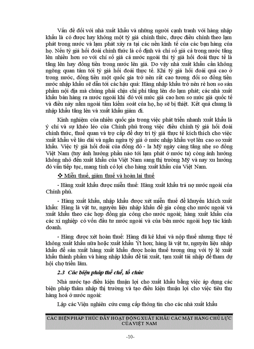 image for page Các biện pháp thúc đẩy hoạt động xuất khẩu các mặt hàng chủ lực ở Việt Nam