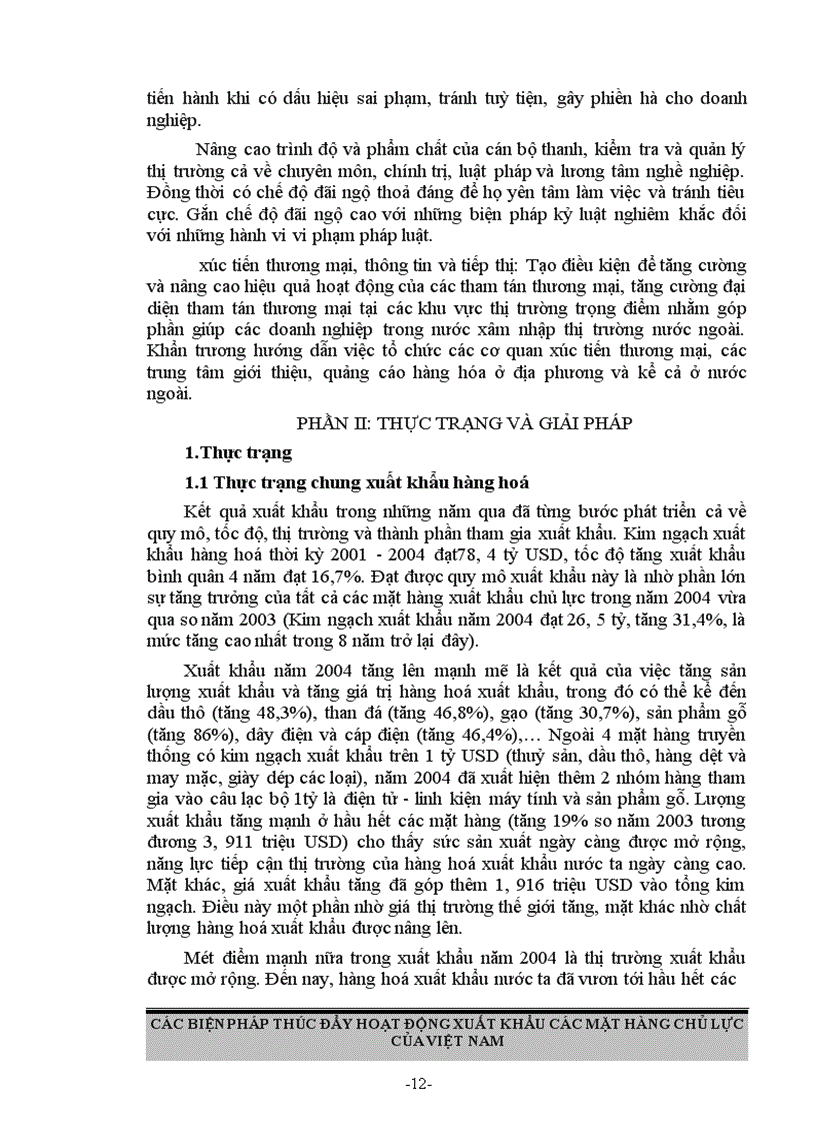 image for page Các biện pháp thúc đẩy hoạt động xuất khẩu các mặt hàng chủ lực ở Việt Nam
