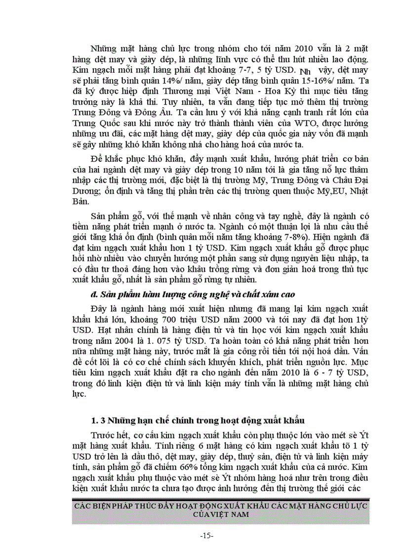 image for page Các biện pháp thúc đẩy hoạt động xuất khẩu các mặt hàng chủ lực ở Việt Nam